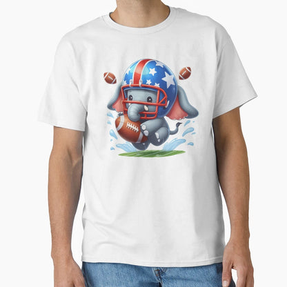 Football Elephant T-Shirt - Aesthetic Graphic for Adults - T-Shirt, Sweatshirt, Hoodie