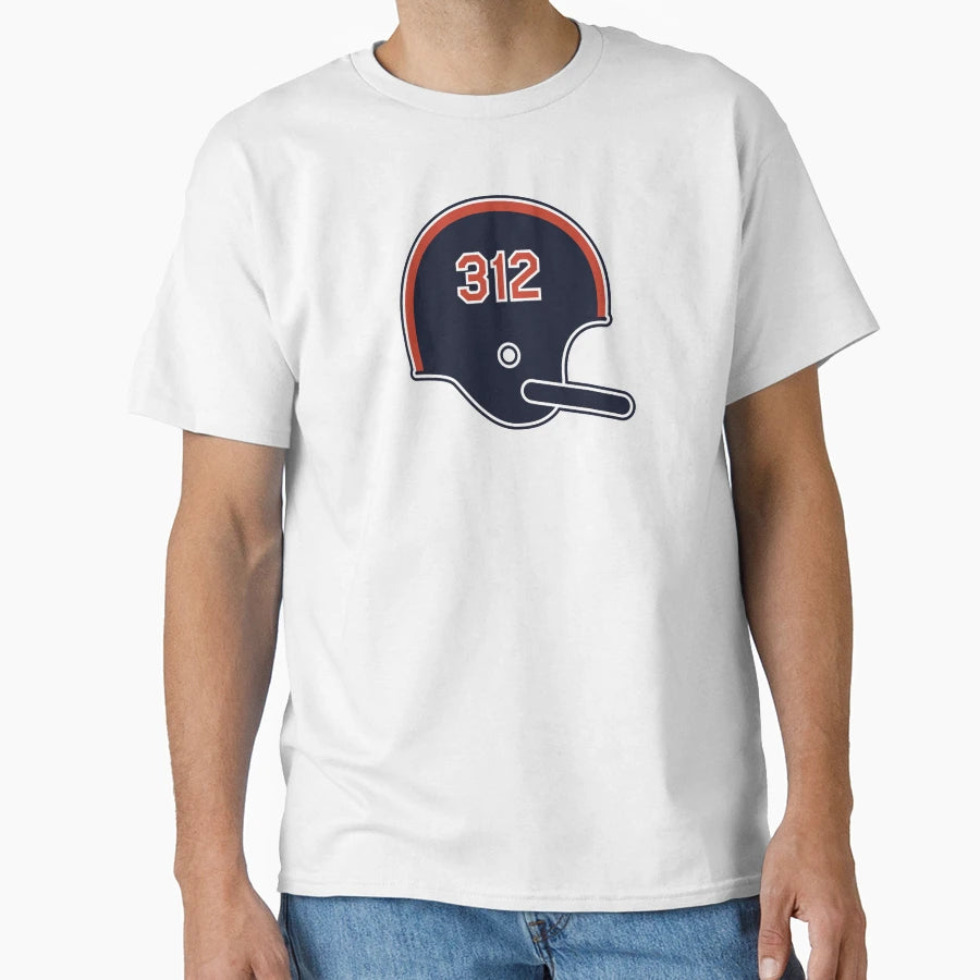 Chicago Bears 312 Helmet T-Shirt - Minimalist Print Men Women - T-Shirt, Sweatshirt, Hoodie