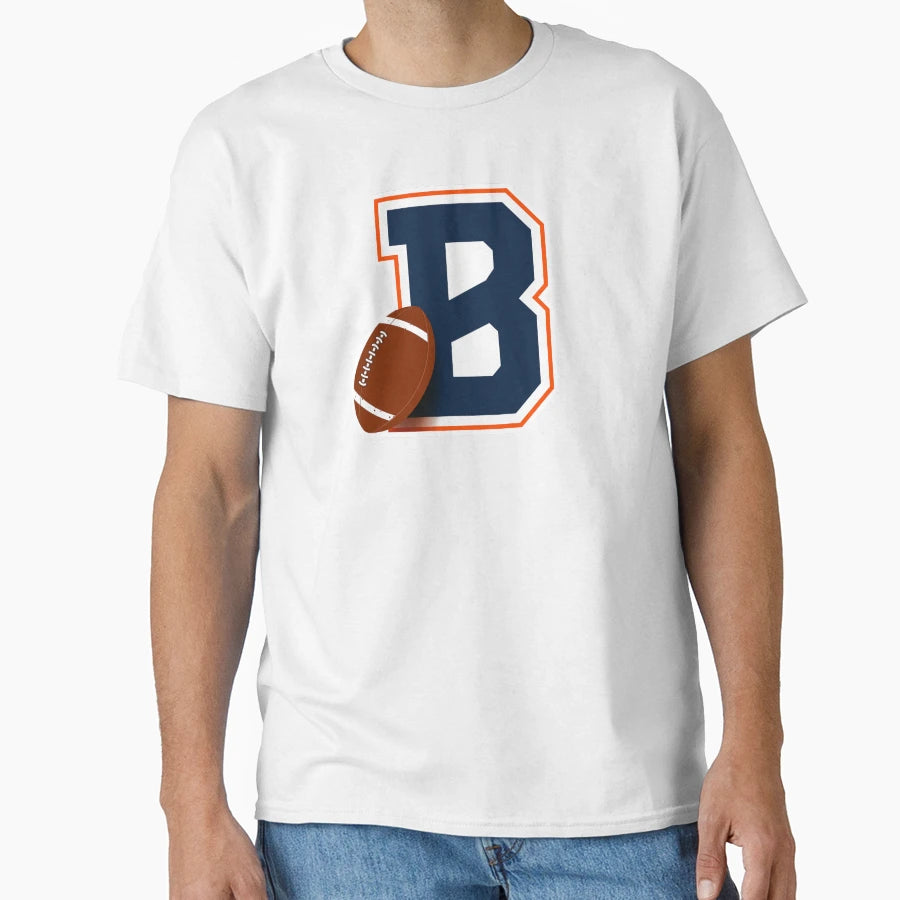 Denver Football Monogram T-Shirt - Minimalist Print Unisex - T-Shirt, Sweatshirt, Hoodie