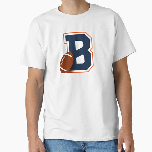 Denver Football Monogram T-Shirt - Minimalist Print Unisex - T-Shirt, Sweatshirt, Hoodie