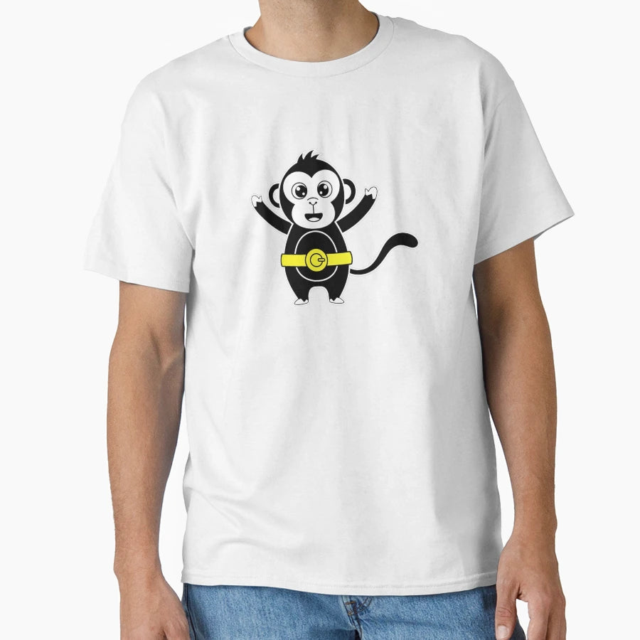 Victory Monkey Mascot Logo T-Shirt - Novelty Apparel for Adults - T-Shirt, Sweatshirt, Hoodie
