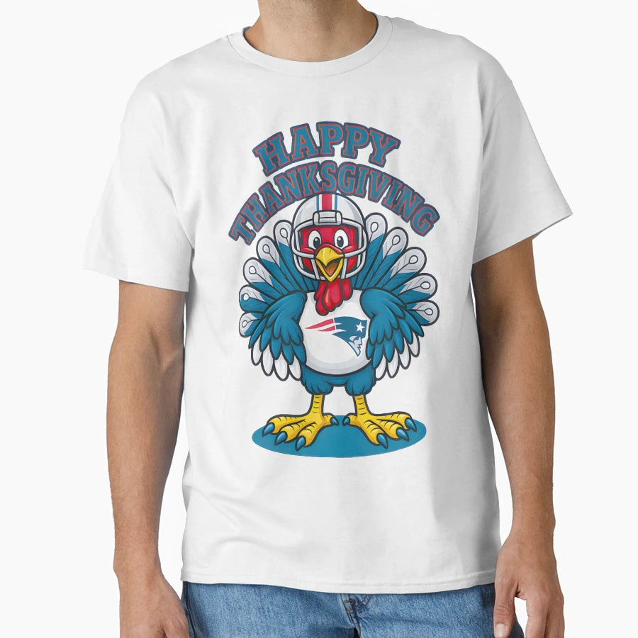 Thanksgiving Turkey Football Fan T-Shirt - Aesthetic Graphic Men Women - T-Shirt, Sweatshirt, Hoodie