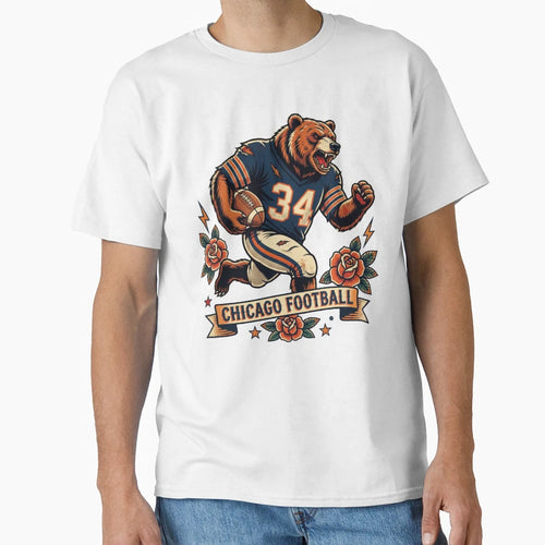 Da Bears Chicago Football T-Shirt - Aesthetic Graphic for Adults - T-Shirt, Sweatshirt, Hoodie