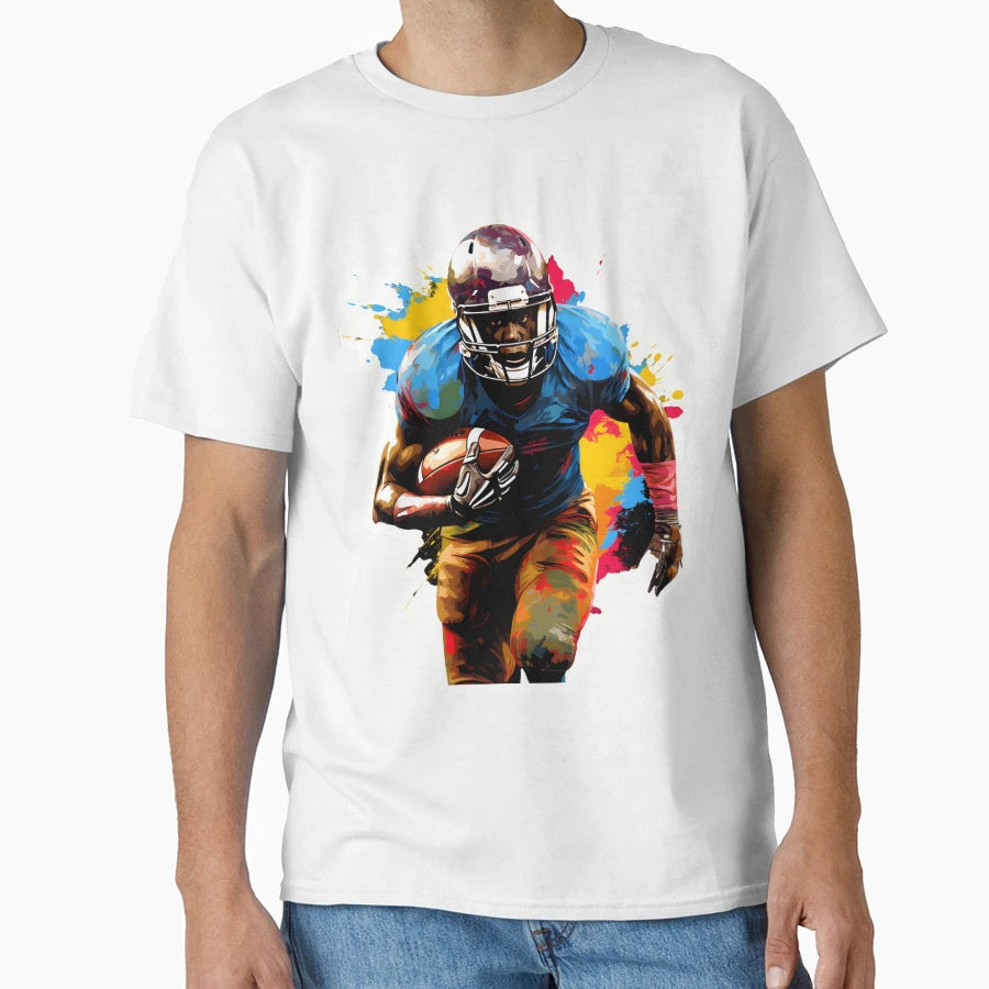 Football Fast Run Splashes T-Shirt - Streetwear Style Men Women - T-Shirt, Sweatshirt, Hoodie