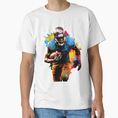 Football Fast Run Splashes T-Shirt - Streetwear Style Men Women - T-Shirt, Sweatshirt, Hoodie