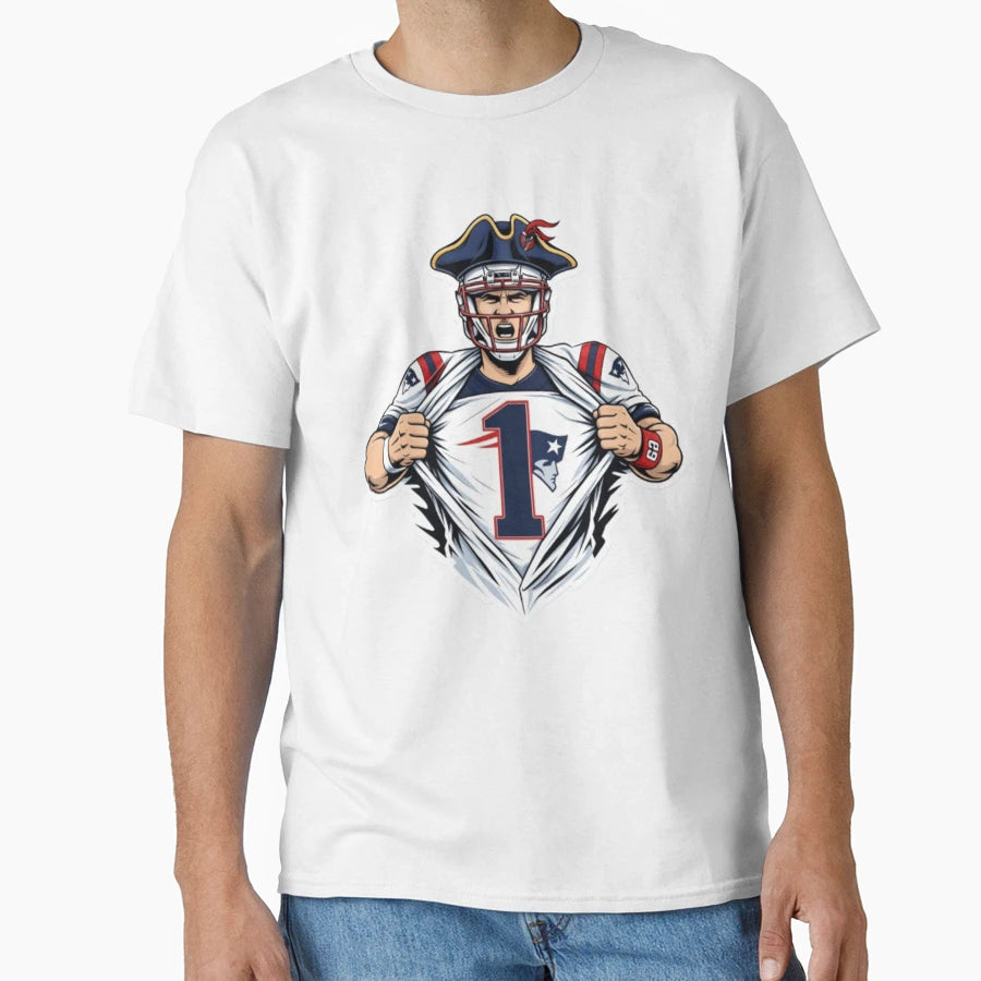 Patriots No 1 Power Reveal T-Shirt - Aesthetic Graphic for Adults - T-Shirt, Sweatshirt, Hoodie
