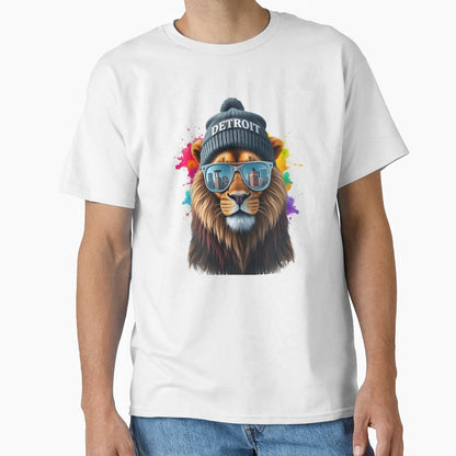 Detroit Lion T-Shirt - Casual Everyday Wear Unisex - T-Shirt, Sweatshirt, Hoodie
