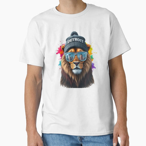 Detroit Lion T-Shirt - Casual Everyday Wear Unisex - T-Shirt, Sweatshirt, Hoodie