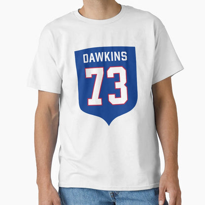 Dion Dawkins 73 Emblem T-Shirt - Fun Novelty Design for Adults - T-Shirt, Sweatshirt, Hoodie