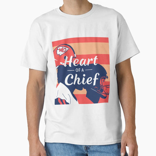 Heart Chief Unyielding Chiefs Spirit T-Shirt - Trendy Graphic Unisex - T-Shirt, Sweatshirt, Hoodie