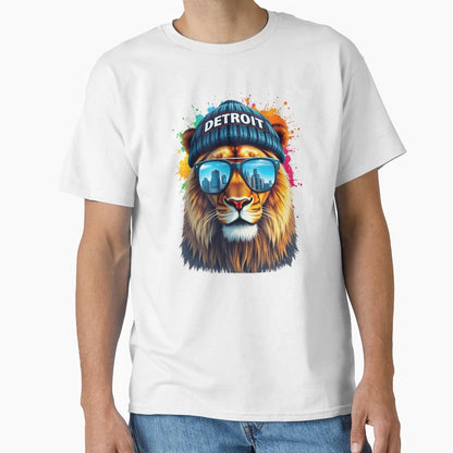 Detroit Lion T-Shirt - Trendy Graphic for Adults - T-Shirt, Sweatshirt, Hoodie