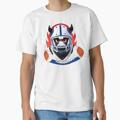 Buffalo Bills Fire T-Shirt - Custom Art Print Men Women - T-Shirt, Sweatshirt, Hoodie