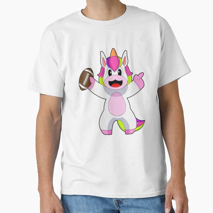 Unicorn American Football Sports T-Shirt - Streetwear Style for Adults - T-Shirt, Sweatshirt, Hoodie