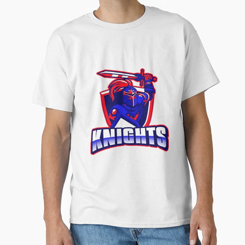 Knights One Red Blue Pseudo Sports T-Shirt - Custom Art Print for Adults - T-Shirt, Sweatshirt, Hoodie