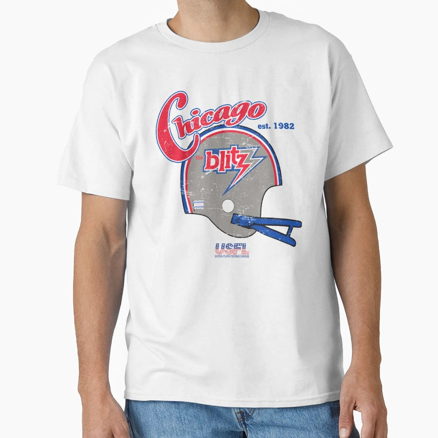 Distressed Chicago Blitz T-Shirt - Unique Graphic for Adults - T-Shirt, Sweatshirt, Hoodie