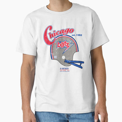 Distressed Chicago Blitz T-Shirt - Unique Graphic for Adults - T-Shirt, Sweatshirt, Hoodie