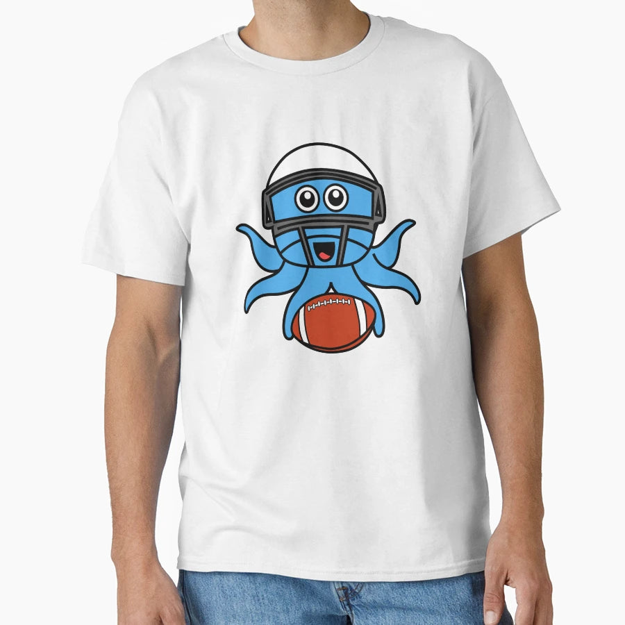 Octopia Art American Football Drawing T-Shirt - Graphic Print Unisex - T-Shirt, Sweatshirt, Hoodie