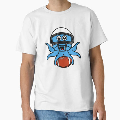 Octopia Art American Football Drawing T-Shirt - Graphic Print Unisex - T-Shirt, Sweatshirt, Hoodie