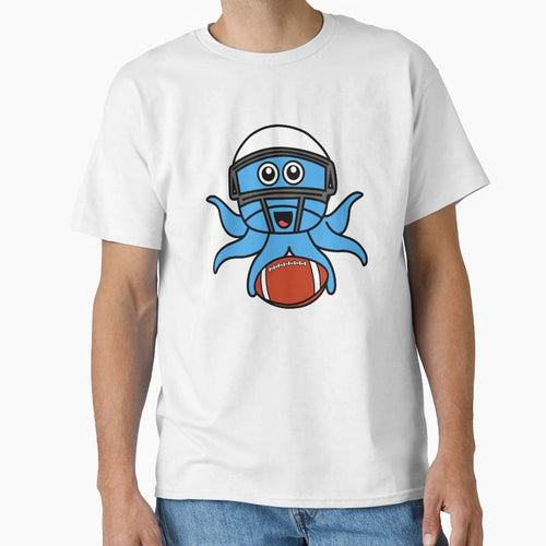 Octopia Art American Football Drawing T-Shirt - Graphic Print Unisex - T-Shirt, Sweatshirt, Hoodie