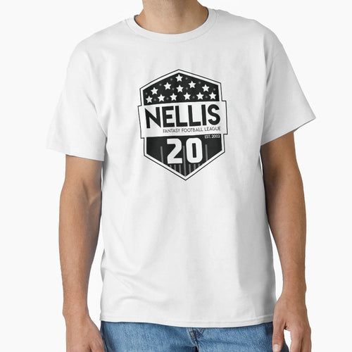 Nffl 20 Shield Black And White T-Shirt - Casual Everyday Wear Unisex - T-Shirt, Sweatshirt, Hoodie