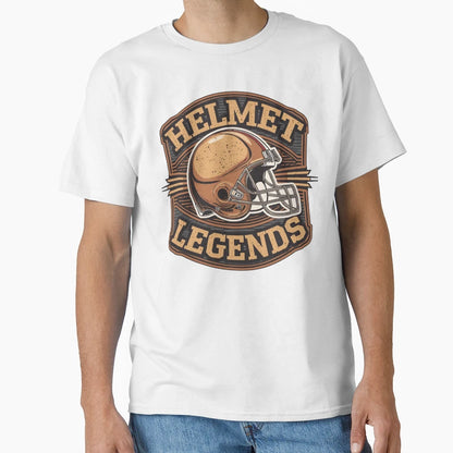Helmet Legends American Football T-Shirt - Aesthetic Graphic for Adults - T-Shirt, Sweatshirt, Hoodie