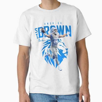 Amon Ra St Brown Detroit Football Pride T-Shirt - Streetwear Style Unisex - T-Shirt, Sweatshirt, Hoodie