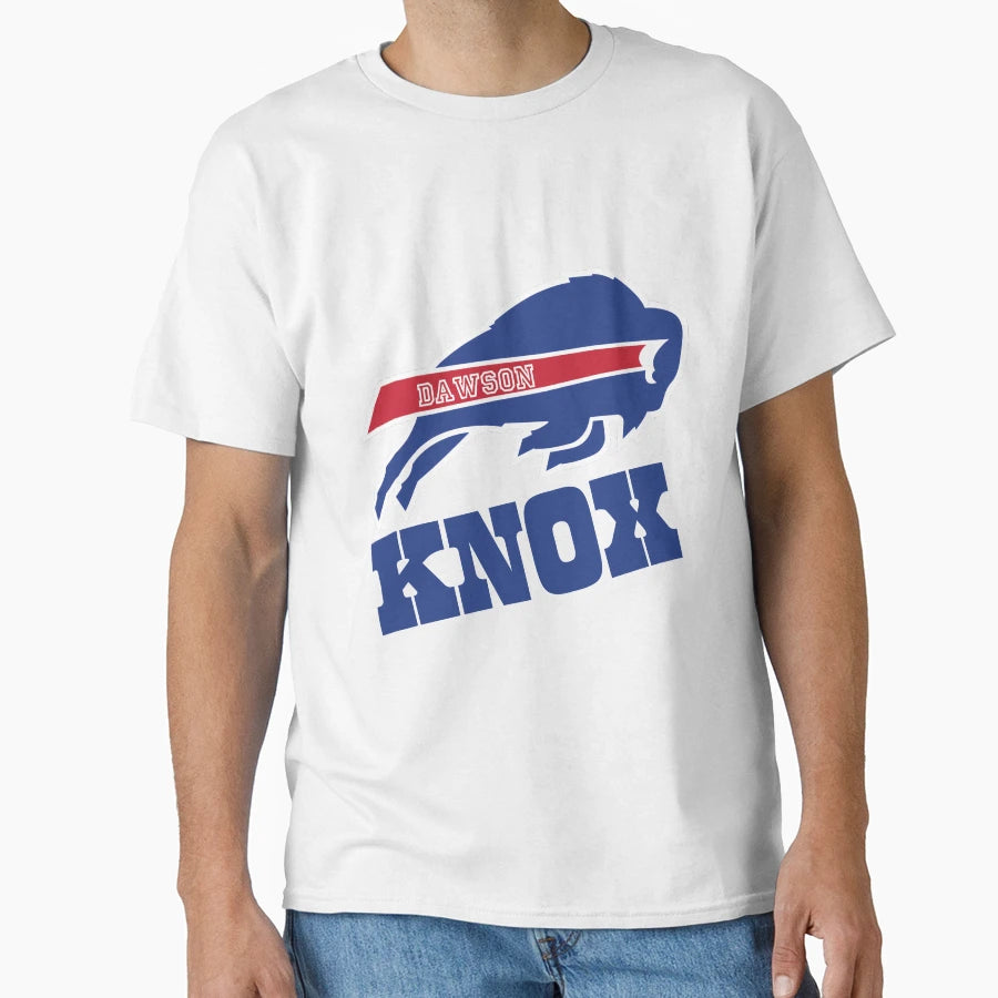 Buffalo Bills Dawson Knox T-Shirt - Custom Art Print for Adults - T-Shirt, Sweatshirt, Hoodie