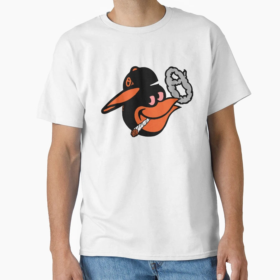 Stoner Bird Large T-Shirt - Minimalist Print for Adults - T-Shirt, Sweatshirt, Hoodie