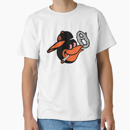 Stoner Bird Large T-Shirt - Minimalist Print for Adults - T-Shirt, Sweatshirt, Hoodie