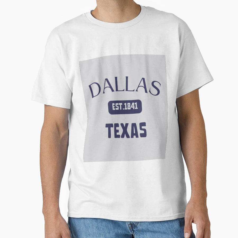 Dallas Texas T-Shirt - Minimalist Print Men Women - T-Shirt, Sweatshirt, Hoodie