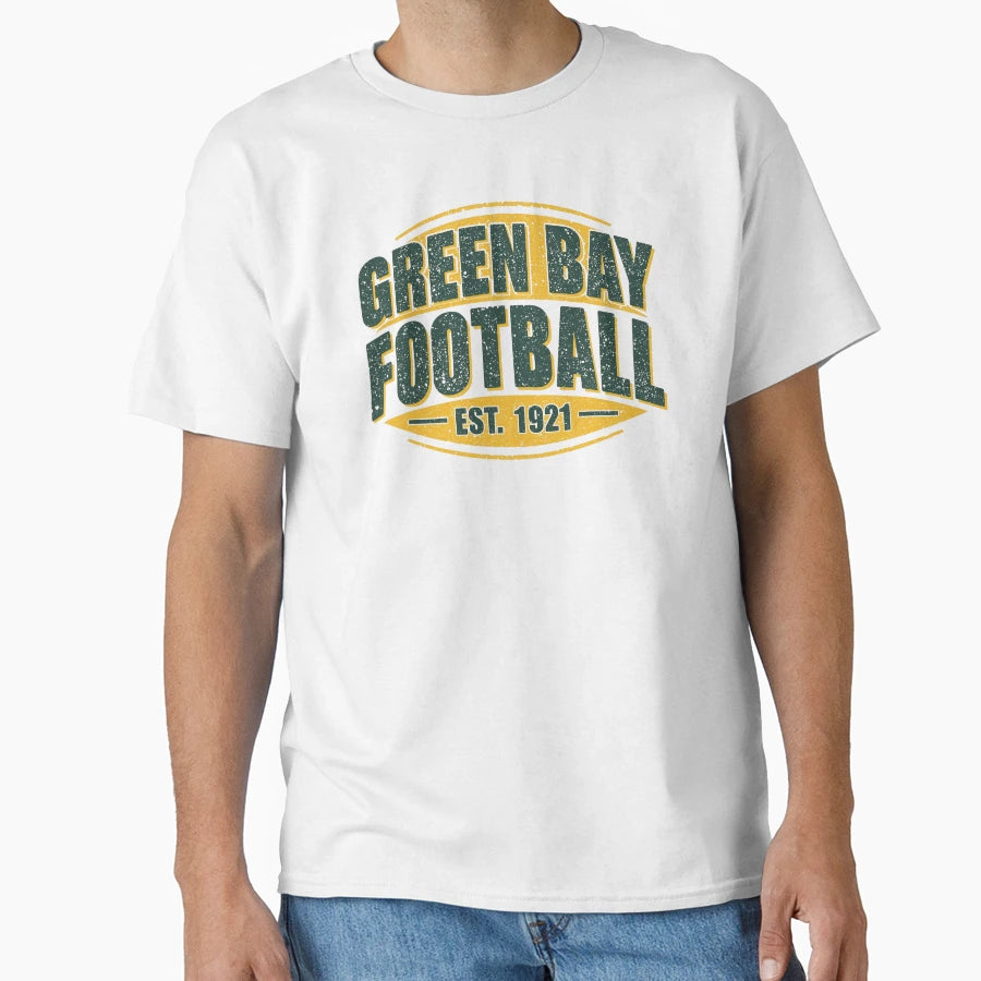 Green Bay Football Established 1921 T-Shirt - Novelty Apparel for Adults - T-Shirt, Sweatshirt, Hoodie