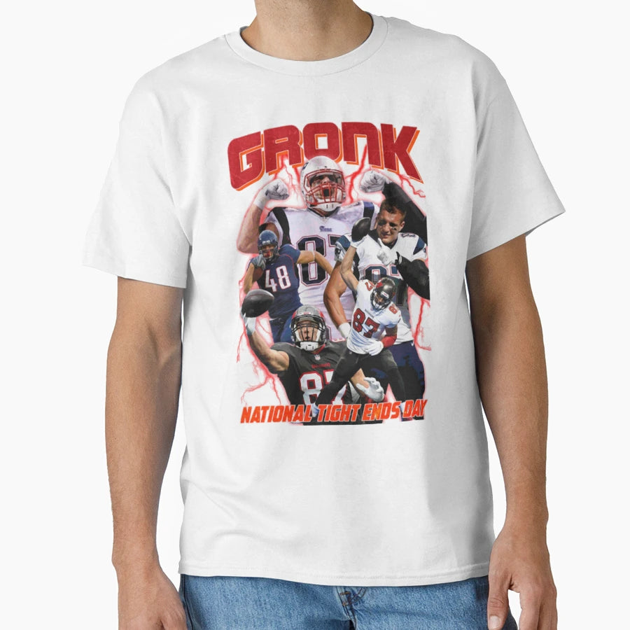 Gronk National Tight Ends Day T-Shirt - Custom Art Print for Adults - T-Shirt, Sweatshirt, Hoodie