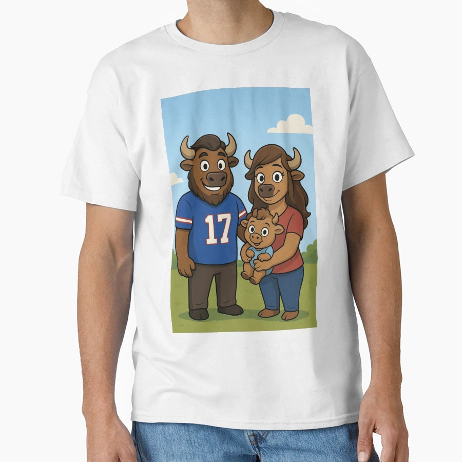 Buffalo T-Shirt - Minimalist Print Men Women - T-Shirt, Sweatshirt, Hoodie