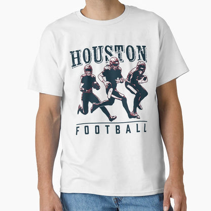 Space City Gridiron Houston Football T-Shirt - Minimalist Print for Adults - T-Shirt, Sweatshirt, Hoodie