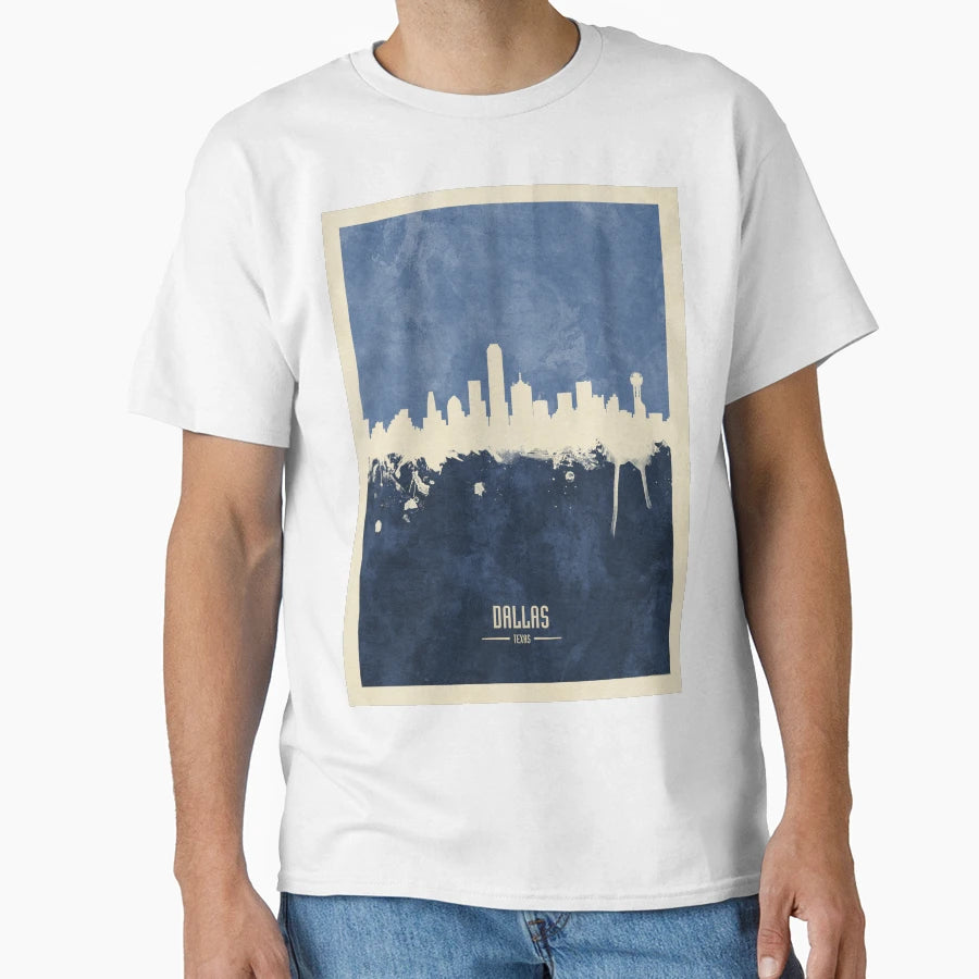 Dallas Texas Skyline T-Shirt - Casual Everyday Wear Unisex - T-Shirt, Sweatshirt, Hoodie