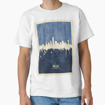 Dallas Texas Skyline T-Shirt - Casual Everyday Wear Unisex - T-Shirt, Sweatshirt, Hoodie