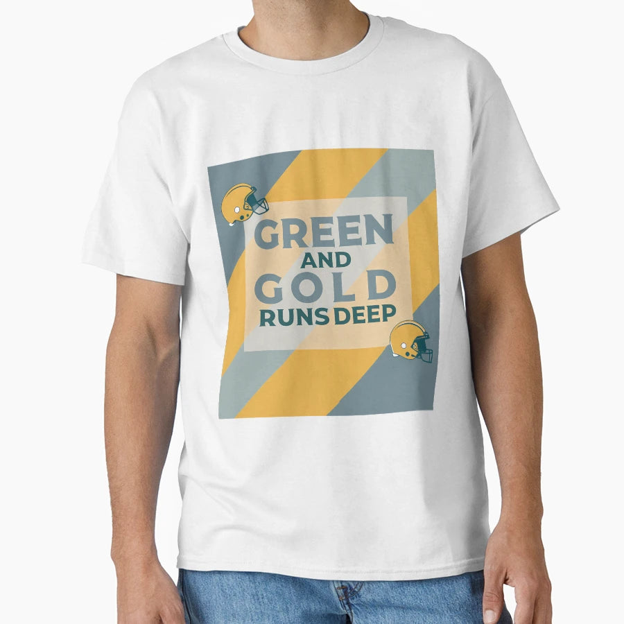 Green And Gold Deep Rooted Packers T-Shirt - Minimalist Print for Adults - T-Shirt, Sweatshirt, Hoodie