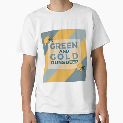Green And Gold Deep Rooted Packers T-Shirt - Minimalist Print for Adults - T-Shirt, Sweatshirt, Hoodie