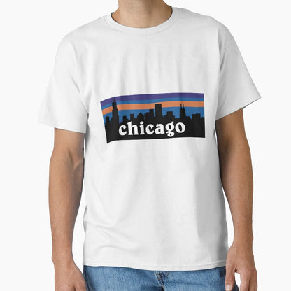 Chicago Skyline T-Shirt - Custom Art Print Men Women - T-Shirt, Sweatshirt, Hoodie
