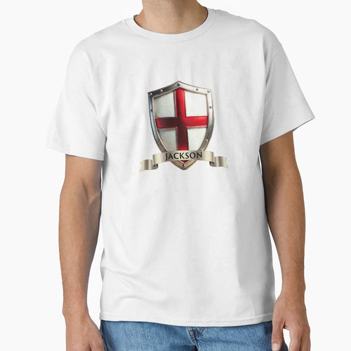 Jackson Family Crest St Georges Cross T-Shirt - Minimalist Print Men Women - T-Shirt, Sweatshirt, Hoodie