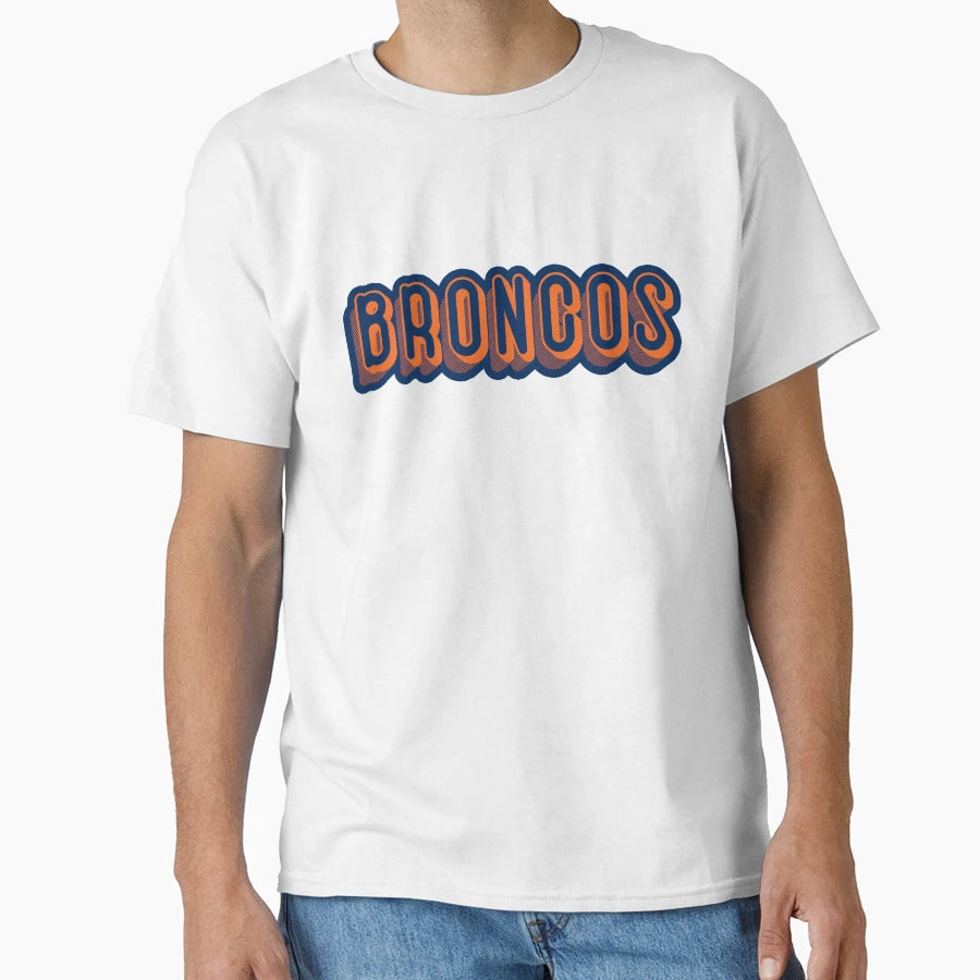 Denver Broncos T-Shirt - Aesthetic Graphic for Adults - T-Shirt, Sweatshirt, Hoodie