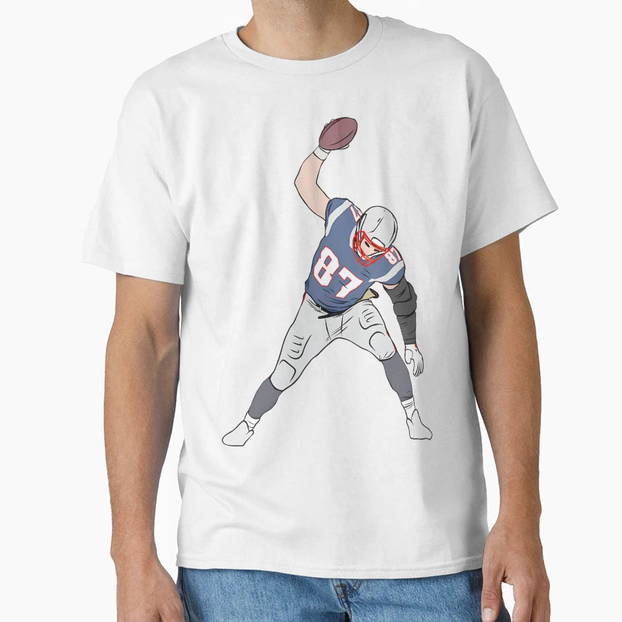 Gronk Spike American Football Legend T-Shirt - Custom Art Print Men Women - T-Shirt, Sweatshirt, Hoodie