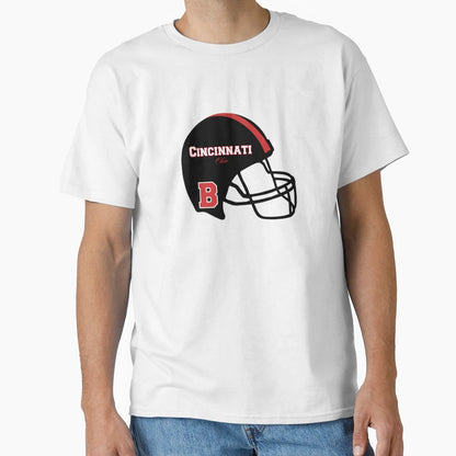 Cincinnati Ohio Football Helmet Logo T-Shirt - Unique Graphic for Adults - T-Shirt, Sweatshirt, Hoodie