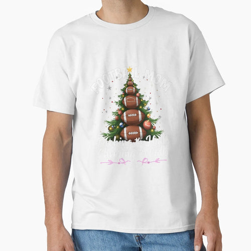 Football Mom Decking Halls And T-Shirt - Trendy Graphic for Adults - T-Shirt, Sweatshirt, Hoodie