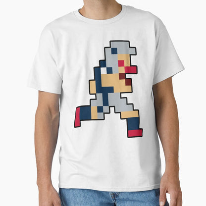8 Bit New England Pixel Football Player T-Shirt - Trendy Graphic Men Women - T-Shirt, Sweatshirt, Hoodie