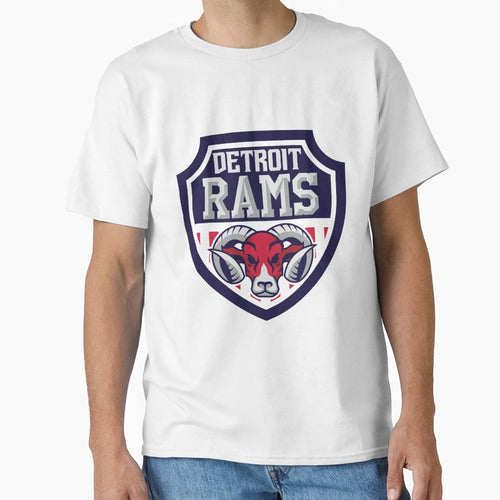 Detroit Rams T-Shirt - Fun Novelty Design for Adults - T-Shirt, Sweatshirt, Hoodie