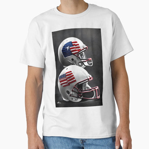 Football Helmets Paint Splatter T-Shirt - Graphic Print for Adults - T-Shirt, Sweatshirt, Hoodie