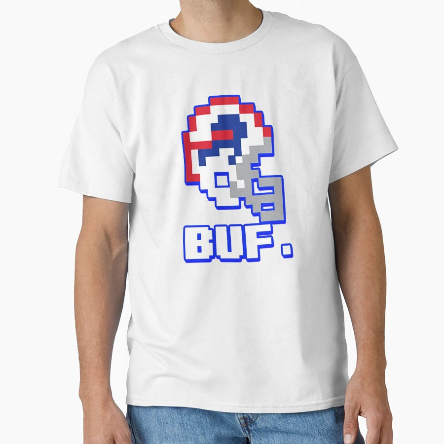 Buffalo Tecmo Bowl Helmet Circle Wagons And T-Shirt - Graphic Print Unisex - T-Shirt, Sweatshirt, Hoodie