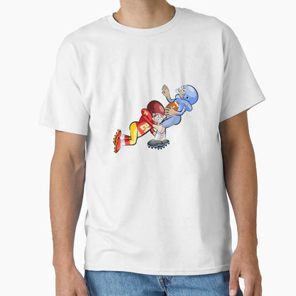 American Football Cartoon 17 41 T-Shirt - Minimalist Print Men Women - T-Shirt, Sweatshirt, Hoodie