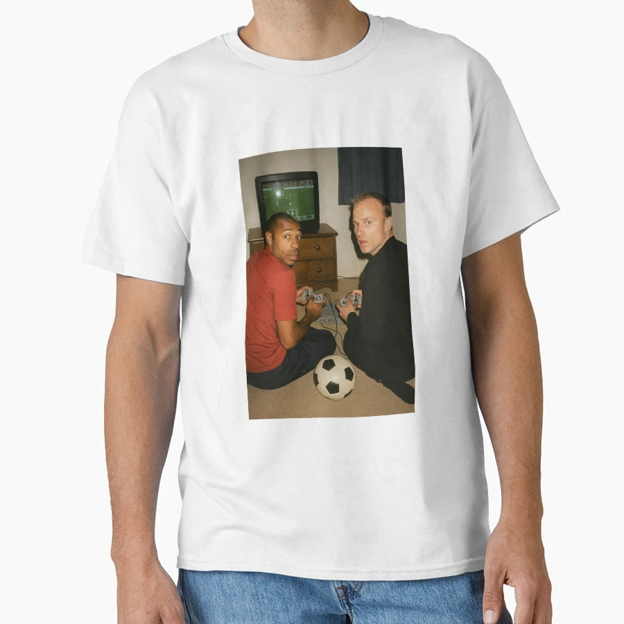 Thierry Henry Dennis Bergkamp Gaming T-Shirt - Custom Art Print Unisex - T-Shirt, Sweatshirt, Hoodie
